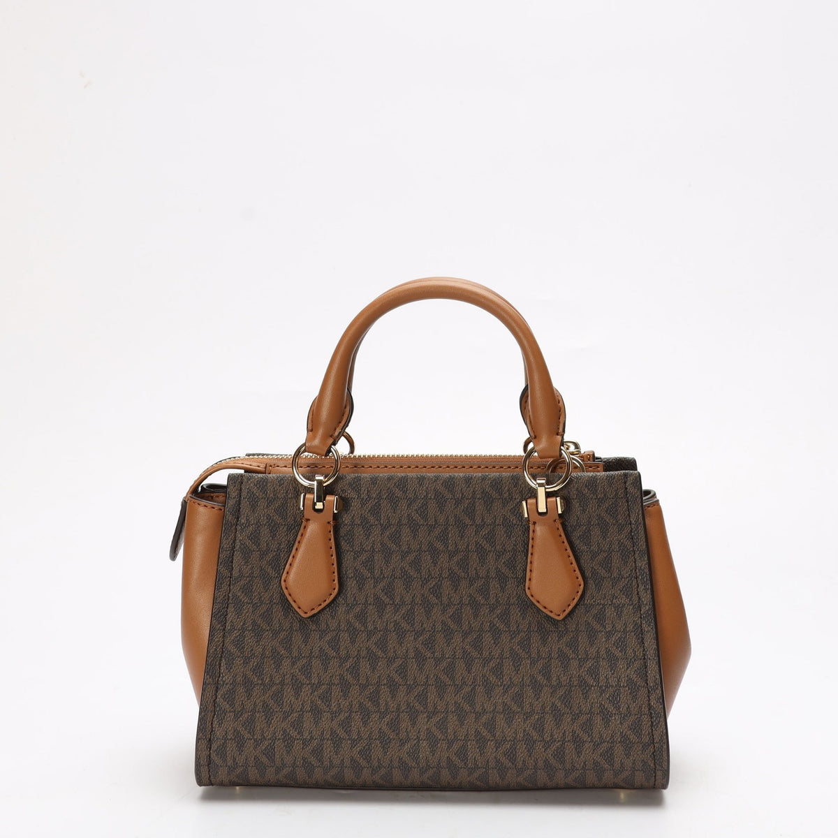 Michael Kors Marilyn Brown Logo Convertible Satchel