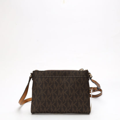 Michael Kors Brown Monogram Crossbody Bag