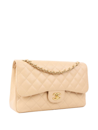 Chanel Beige Jumbo Classic Flap.
