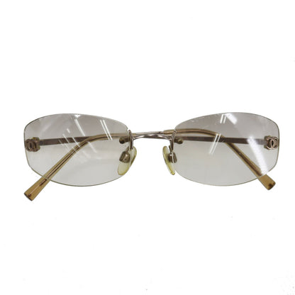 CHANEL  CC Logos Sunglasses Gray Clear Eye Wear c194/61 54◻︎19 #CY850