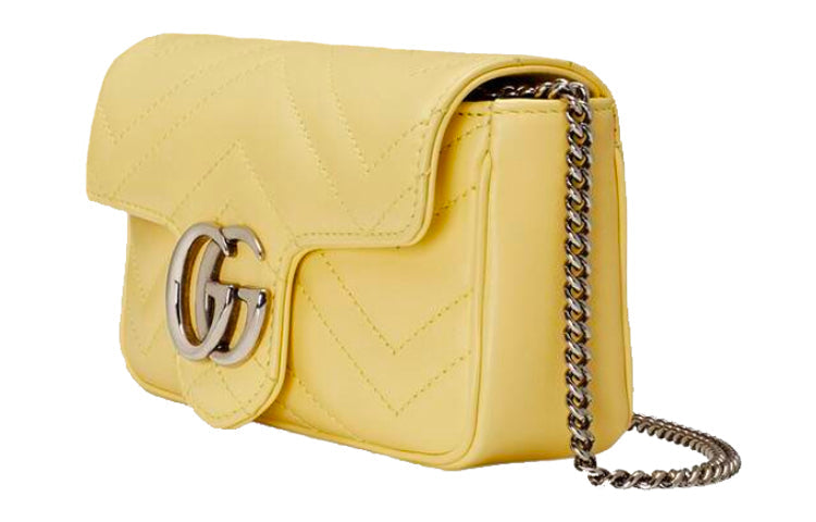 (WMNS) Gucci Marmont Mini-Sized Single-Shoulder Bag Yellow 476433-DTDCP-7412