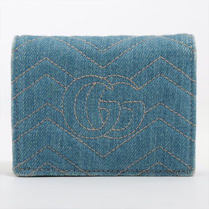 Gucci GG Marmont Denim Bi-fold Wallet