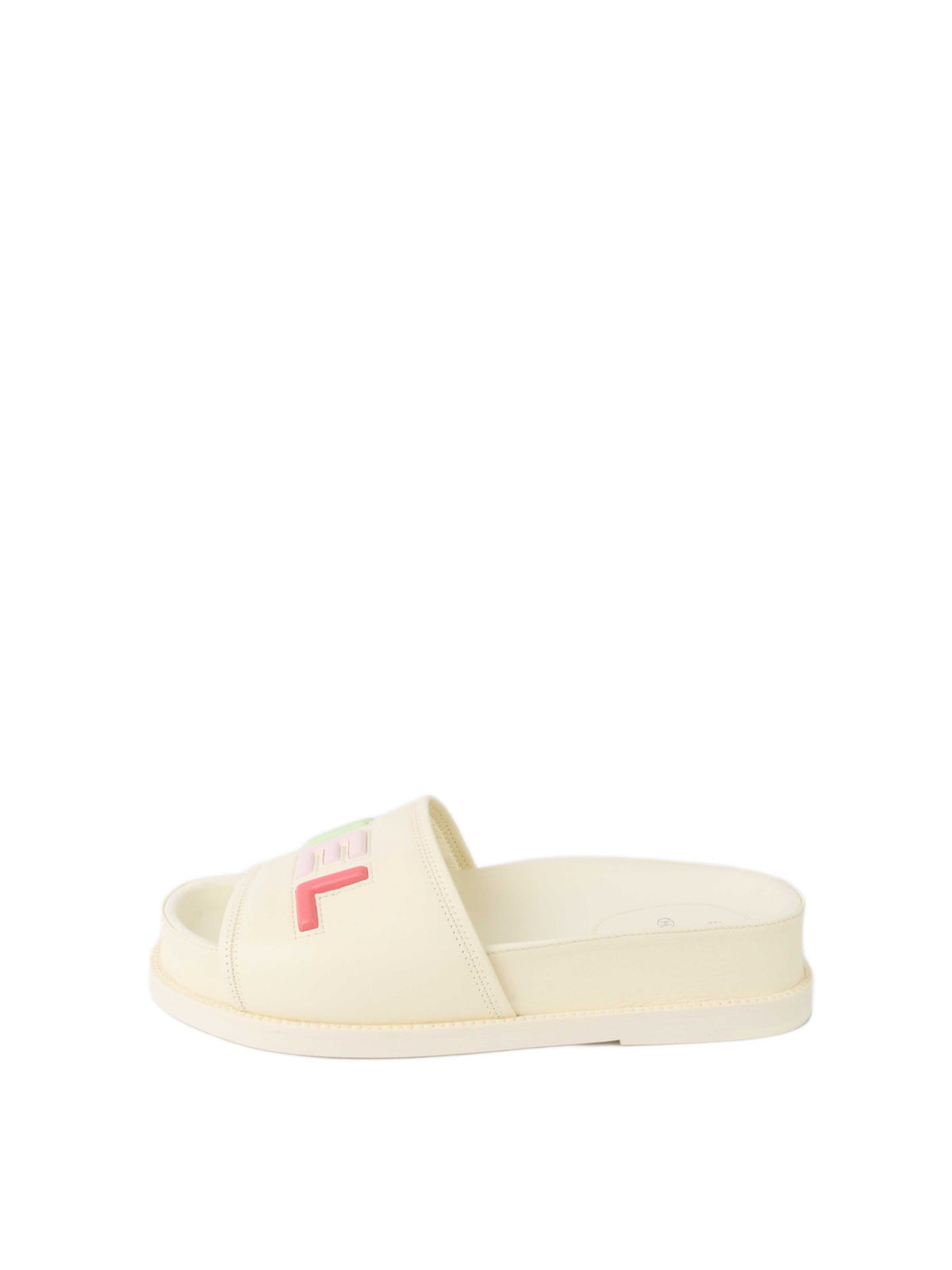 Chanel Cream/Pastel Slides 38