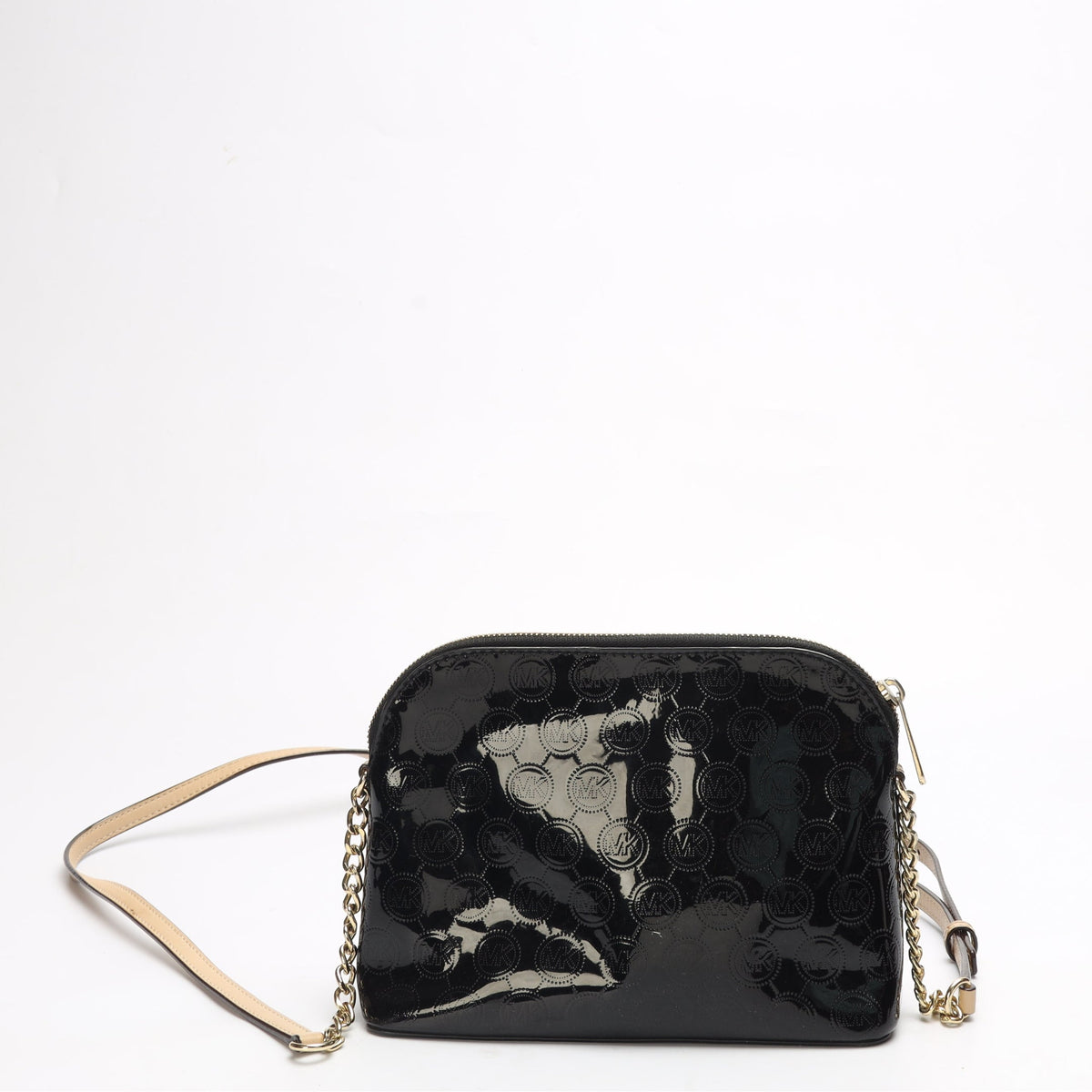 Michael Kors Harrods Logo Canvas Dome Crossbody Bag