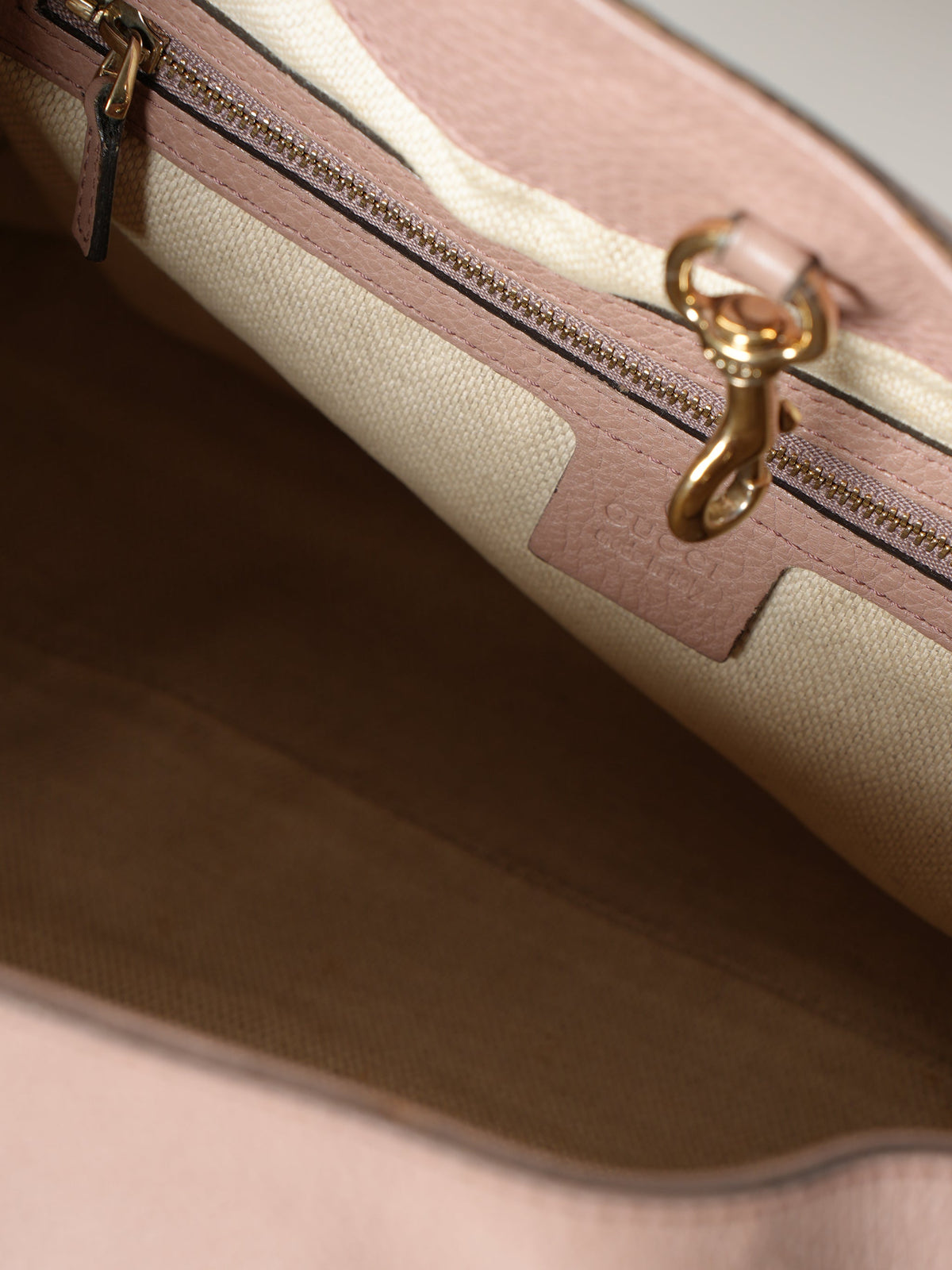 Gucci Old Rose Leather Soho Tote Bag