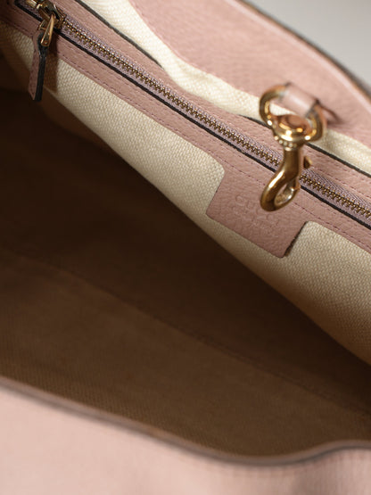 Gucci Old Rose Leather Soho Tote Bag