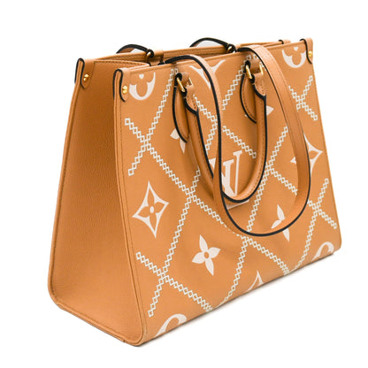 Louis Vuitton OnTheGo Monogram Empreinte Giant Broderies MM Tote Bag