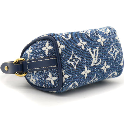 Louis-vuitton Micro Speedy Denim Bag Charm
