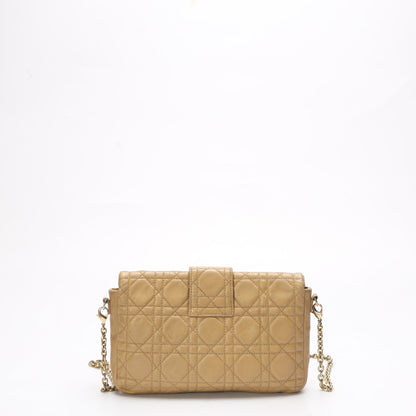 Dior Beige Cannage Miss Dior Promenade Chain Clutch