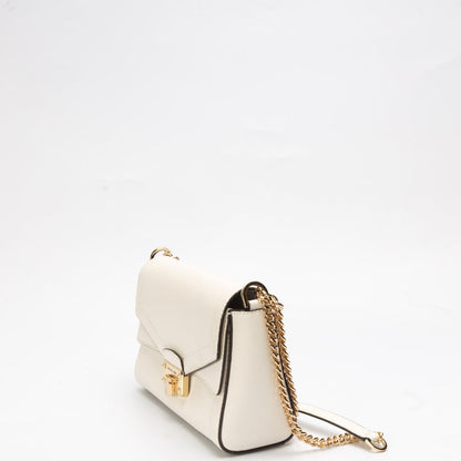 Michael Kors White Kinsley Shoulder Bag