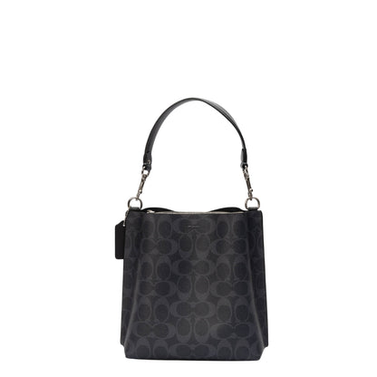 Coach Signature Coated Canvas Small Town Bucket Bag