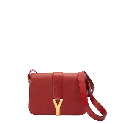 Yves Saint Laurent Red Chyc Flap Crossbody Bag