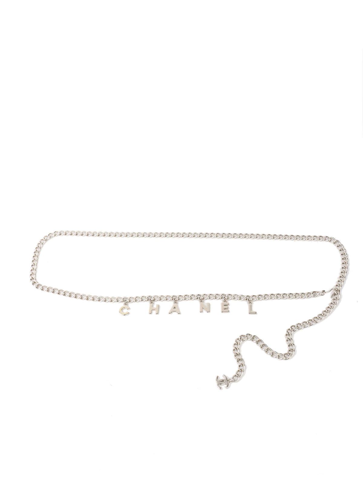 Chanel Silver Charm Chain Belt.