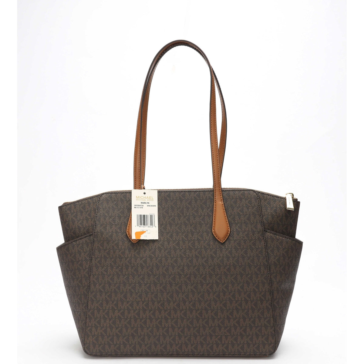 Michael Kors Marilyn Medium Brown Logo Tote