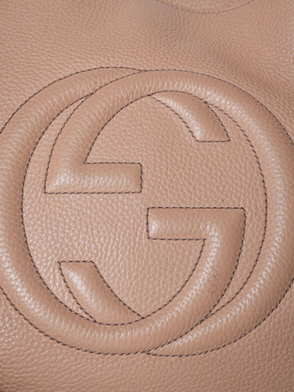 Gucci Old Rose Leather Soho Tote Bag