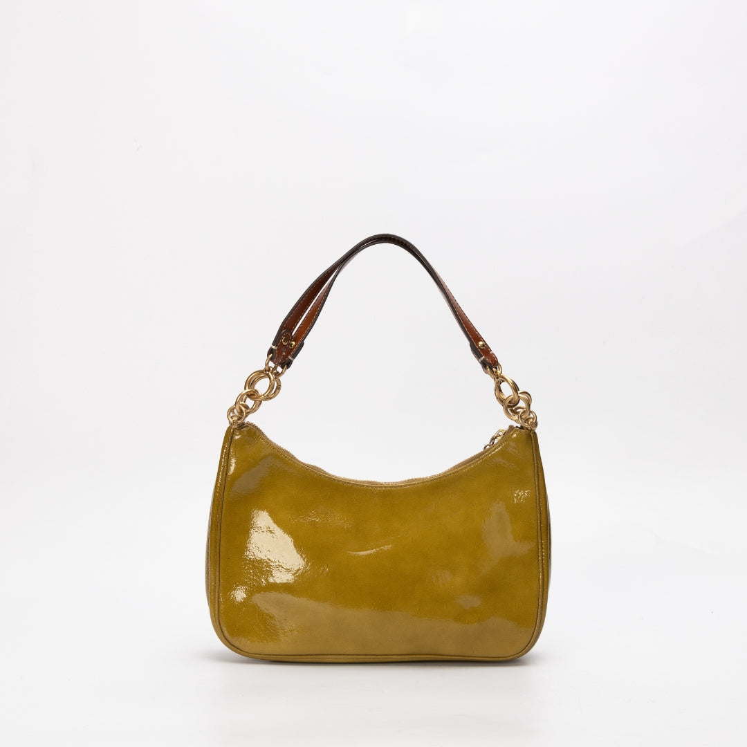 Tory Burch 151 Mercer Patent Crescent Shoulder Bag