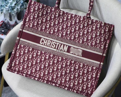 DR026 Book Tote Bag / HIGHEST QUALITY VERSION  S:14.4x11x6.9inch  L:16.3x13.8x7.1inch