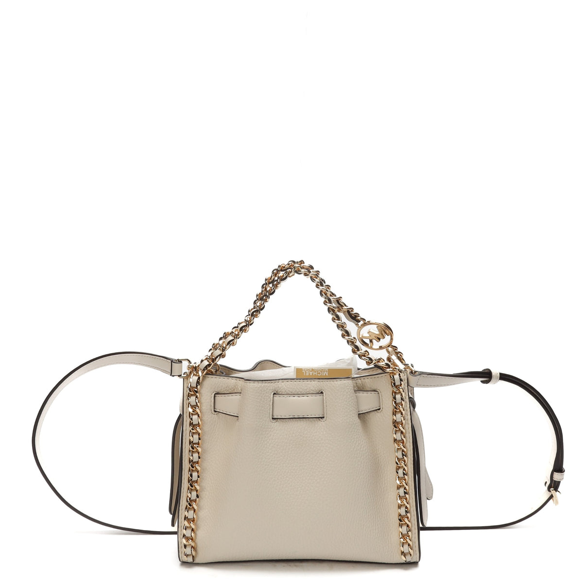 Michael Kors Mina Cream Chain Convertible Crossbody Bag