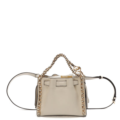 Michael Kors Mina Cream Chain Convertible Crossbody Bag
