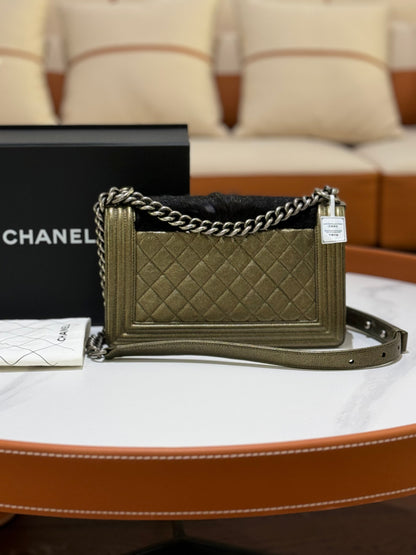CHANEL LEBOY SEASONAL WITH SILVER CHAIN