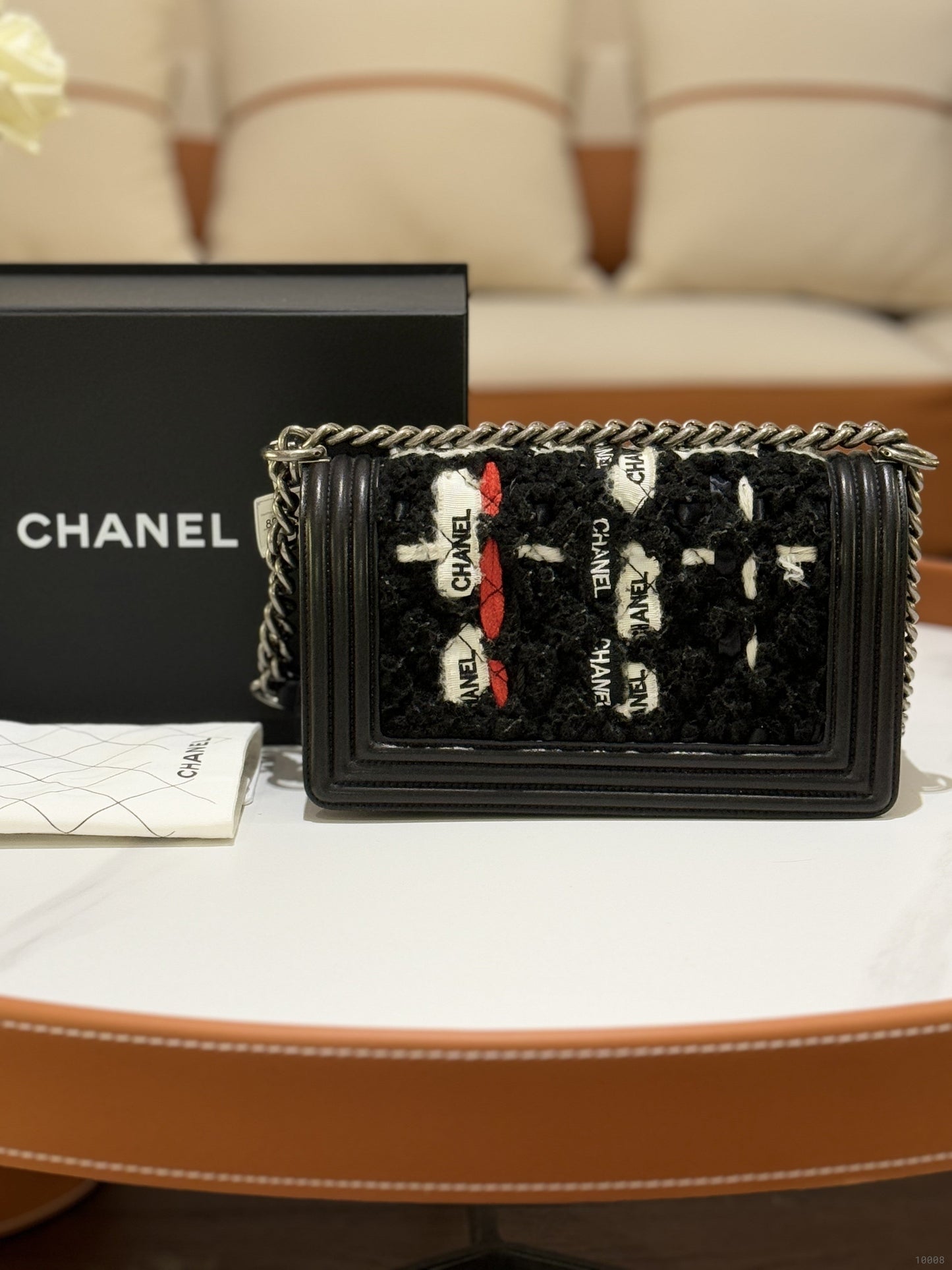 CHANEL LEBOY SEASONAL WITH SILVER CHAIN