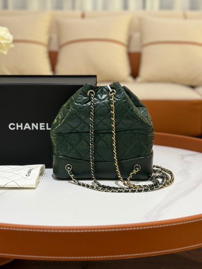 CHANEL GABRIELLE BACKPACK DARK GREEN PM
