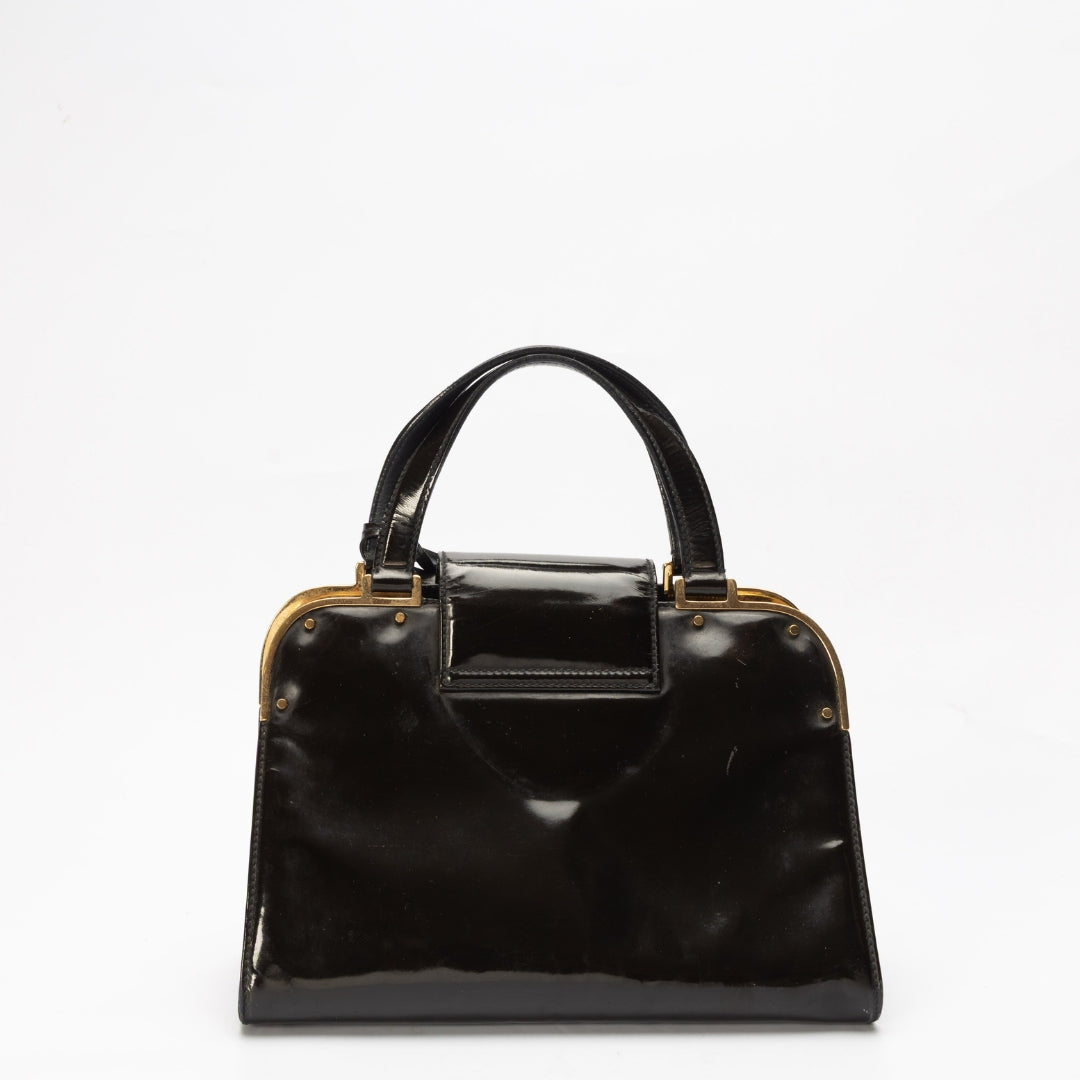 Yves Saint Laurent Black Uptown Satchel