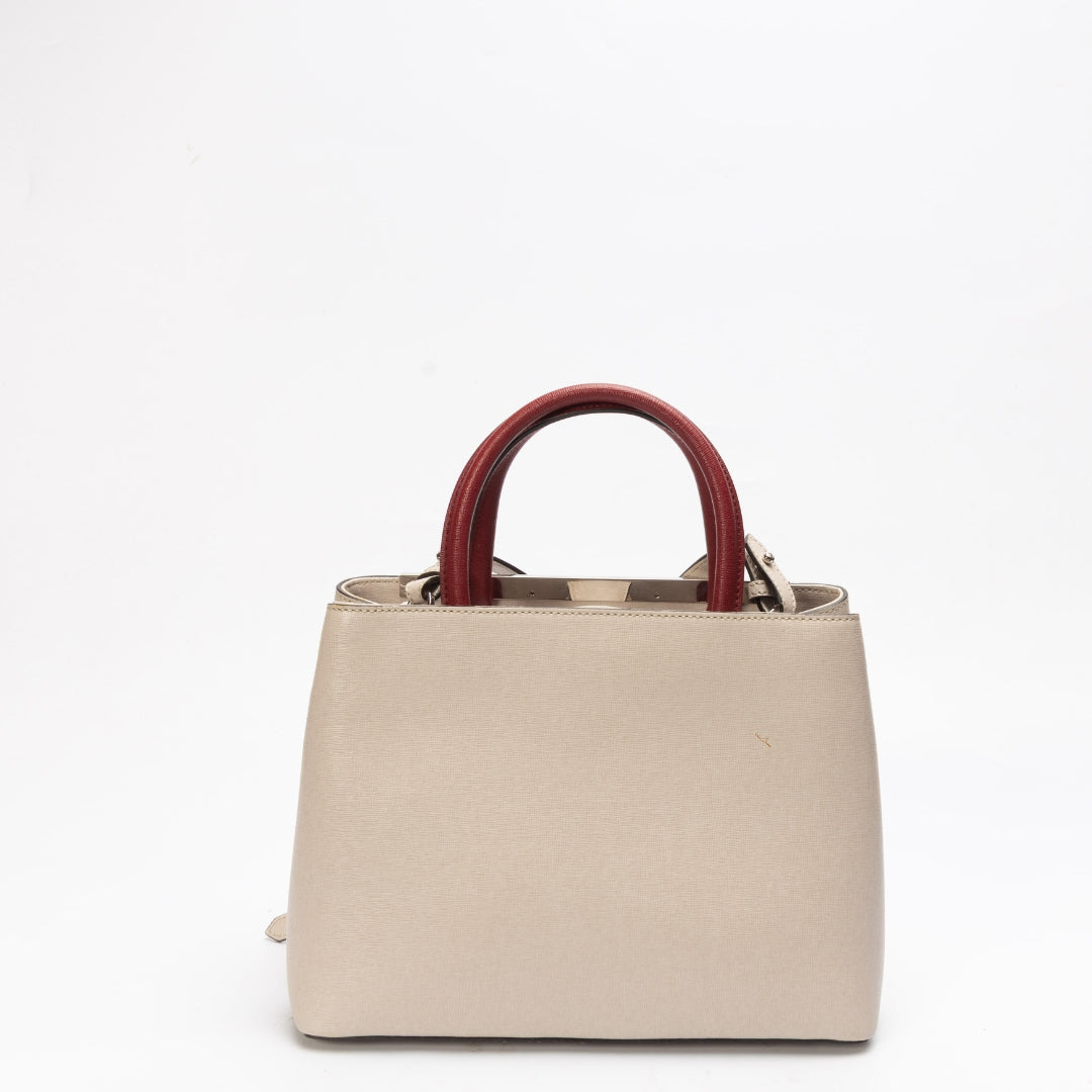 Fendi Tricolor Monster Eye 2Jours Convertible Satchel