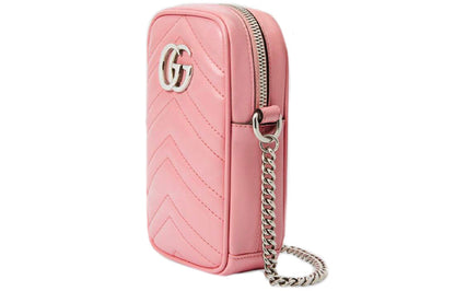 (WMNS) GUCCI Marmont Series Leather Bag MIni-Size Pink 598597-DTDCP-5815