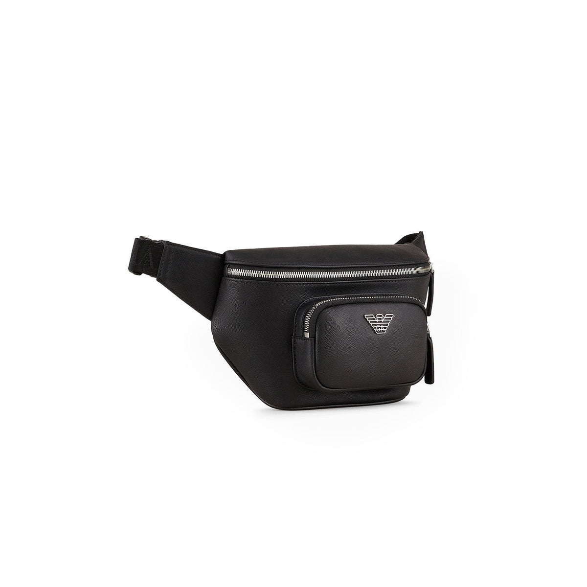 Asv Regenerated Saffiano Leather Belt Bag With Eagle Plate