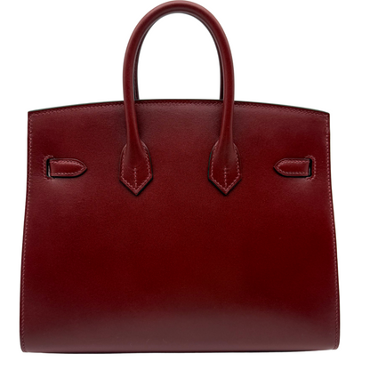 Hermès 25cm Birkin Sellier Rouge H Box Calf Leather Gold Hardware