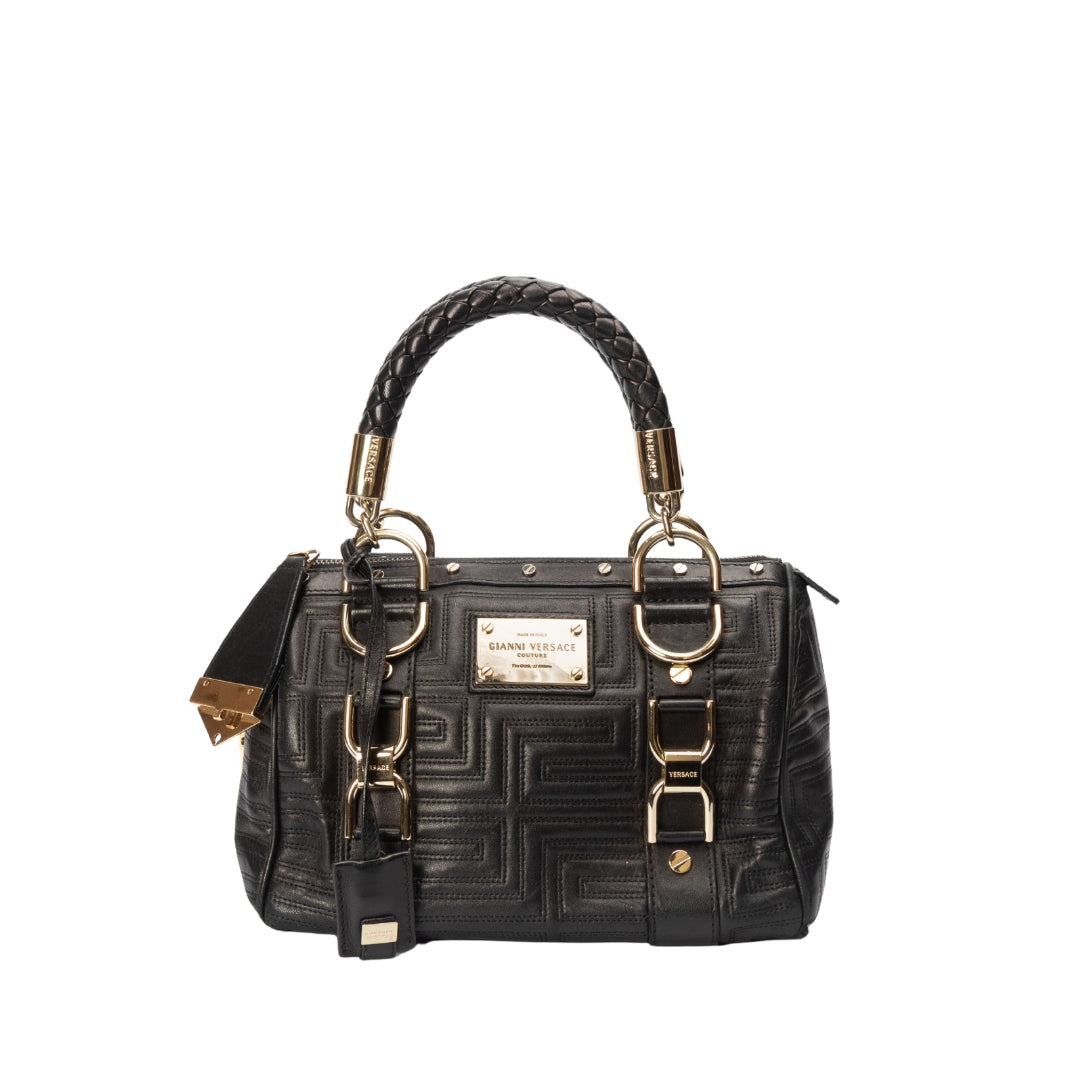 Gianni Versace Couture Quilted Satchel