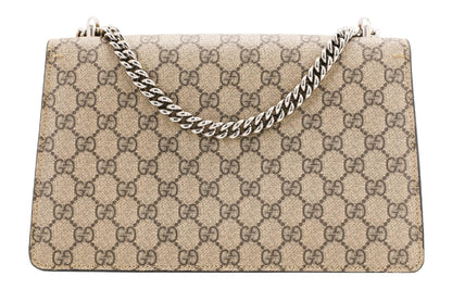 (WMNS) GUCCI [Dionysus] Small GG Shoulder Bag Beige/Ebony 400249-KHNRN-8642