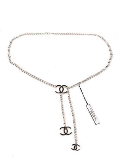 Chanel Silver Chain Belt.