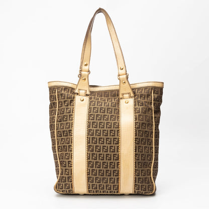 Fendi Zucchino Vitello Shopping Tote