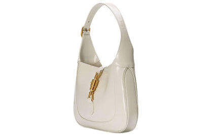 (WMNS) GUCCI Jackie 1961 Series Single-Shoulder Bag Small-Size White 636709-10O0G-9022