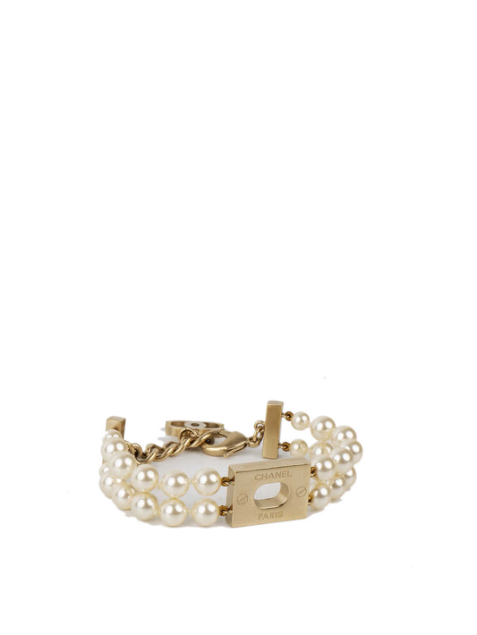 Chanel Pearl Bracelet.