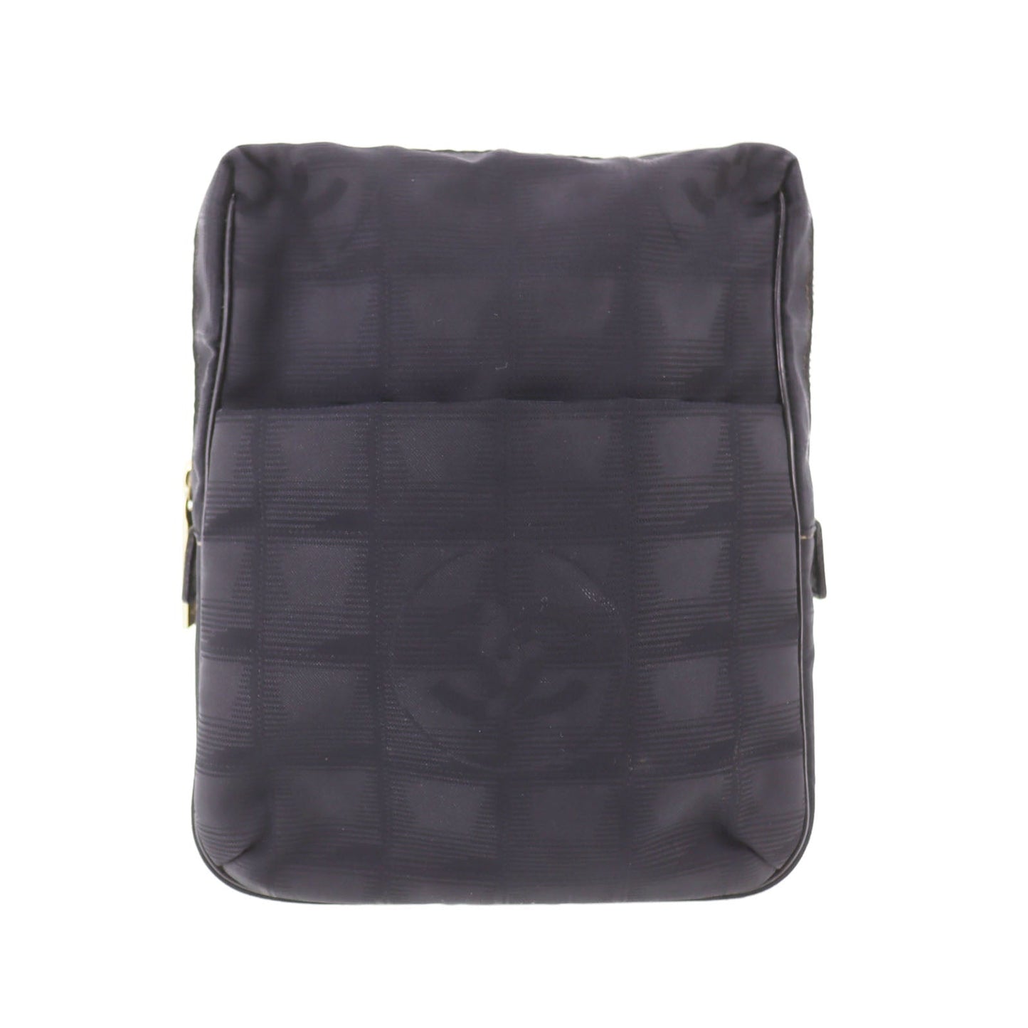 CHANEL New Travel Line  Black Shoulder Bag Nylon France Vintage #DA742