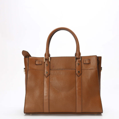 Michael Kors Nouveau Hamilton Brown Satchel