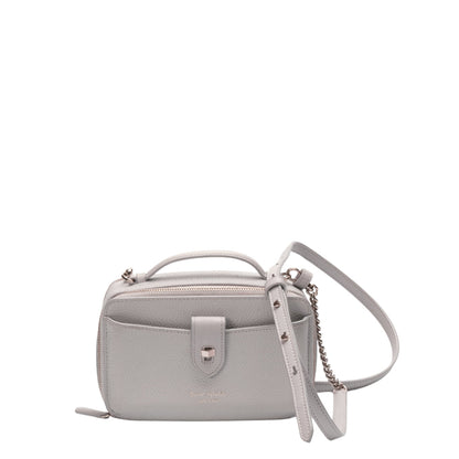 Kate Spade Essential Grey Double-Zip Crossbody Bag