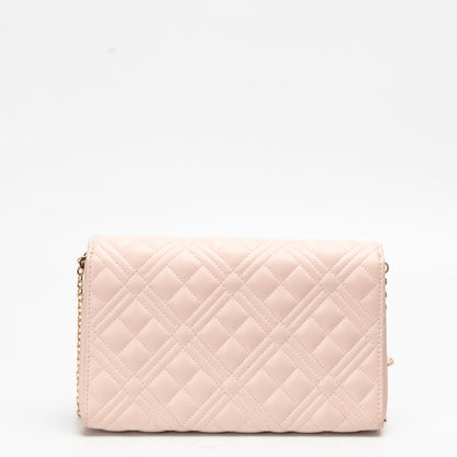 Love Moschino Logo-plaque Quilted Crossbody Bag