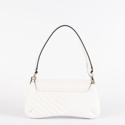 Guess White Quilted Shoulder Bag