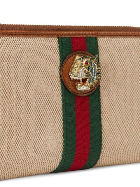 Gucci Rajah Zip Around Wallet Beige Vintage Canvas