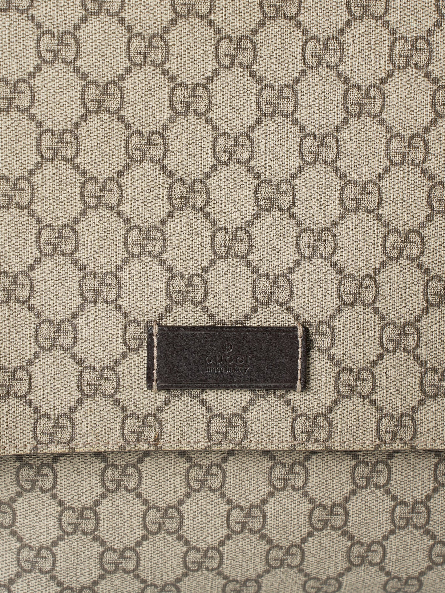 Gucci Beige GG Supreme Canvas Diaper Bag