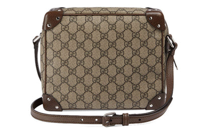 GUCCI Leather Detail Shoulder Bag Beige Ebony 626363-92TDN-8358