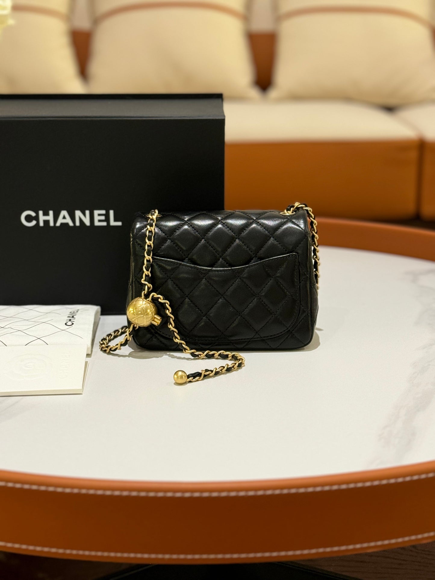 CHANEL  MINI FLAP BAG WITH CHIP
