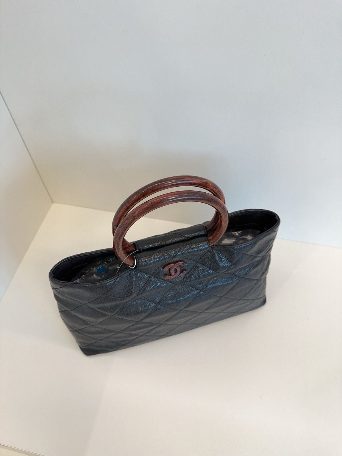 Vintage Chanel bag Caviar leather ×cm black
