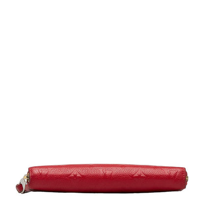 Louis Vuitton Monogram Implant Jeep Wallet Long Wallet M63691 Scarlet Red Car Friser Ladies Louis Vuitton