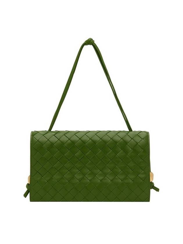 Luxury Bottega Veneta Intrecciato Strap Trio Shoulder Bag Avocado