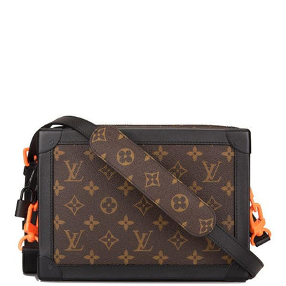 Louis Vuitton Soft Trunk Monogram Coated Canvas Black Trim